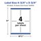 Avery Glossy White Rectangle Labels with Sure Feed, 4.75" x 3.75"